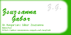 zsuzsanna gabor business card
