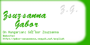 zsuzsanna gabor business card